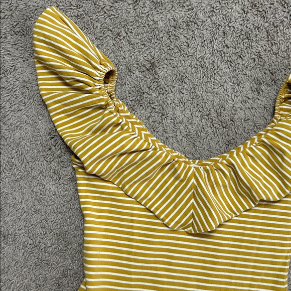 Saylor Stripe Knit Ruffle Dress - Picture 3 of 8